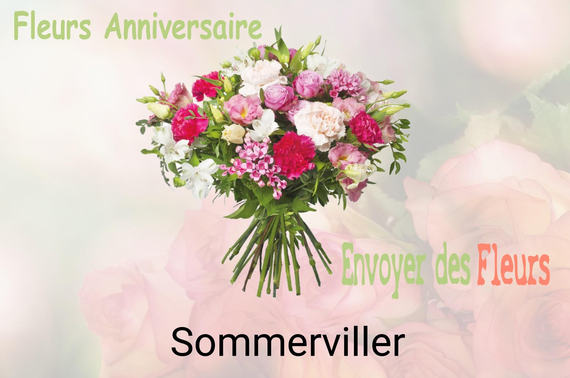 Bouquet de fleurs d’anniversaire livré à Sommerviller