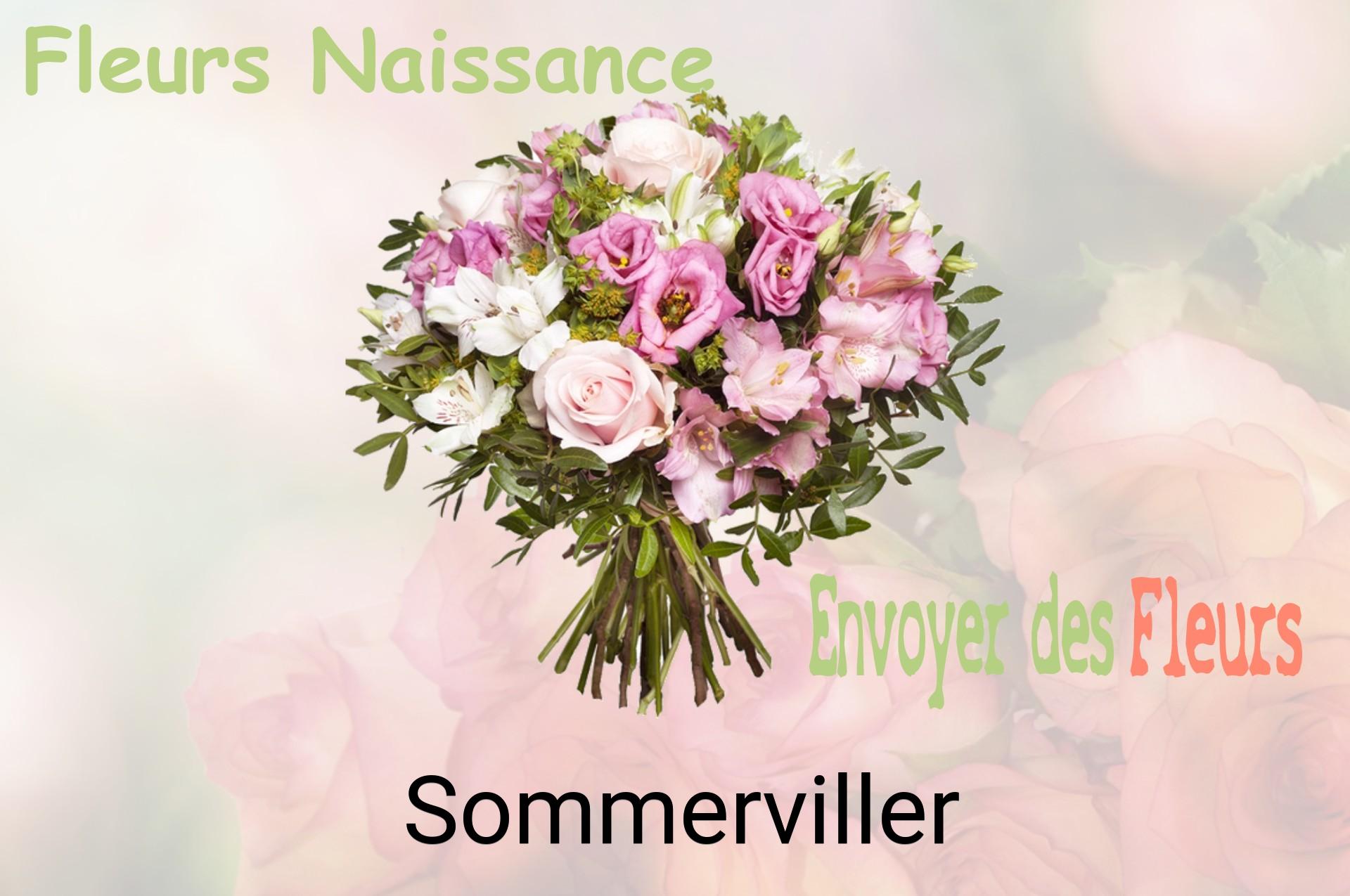 Bouquet de fleurs de naissance livré à Sommerviller