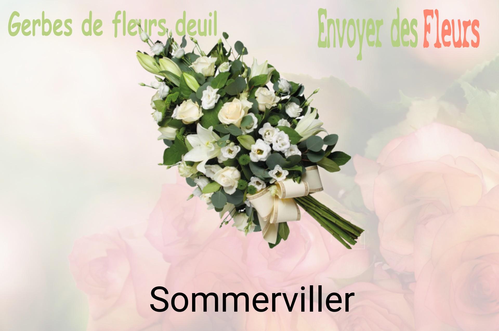 Gerbe de fleurs de deuil livrée à Sommerviller